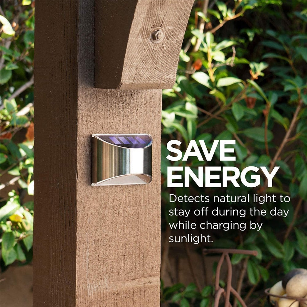 Solar LED Wall Lights - Wireless Deluxe Garden Lighting