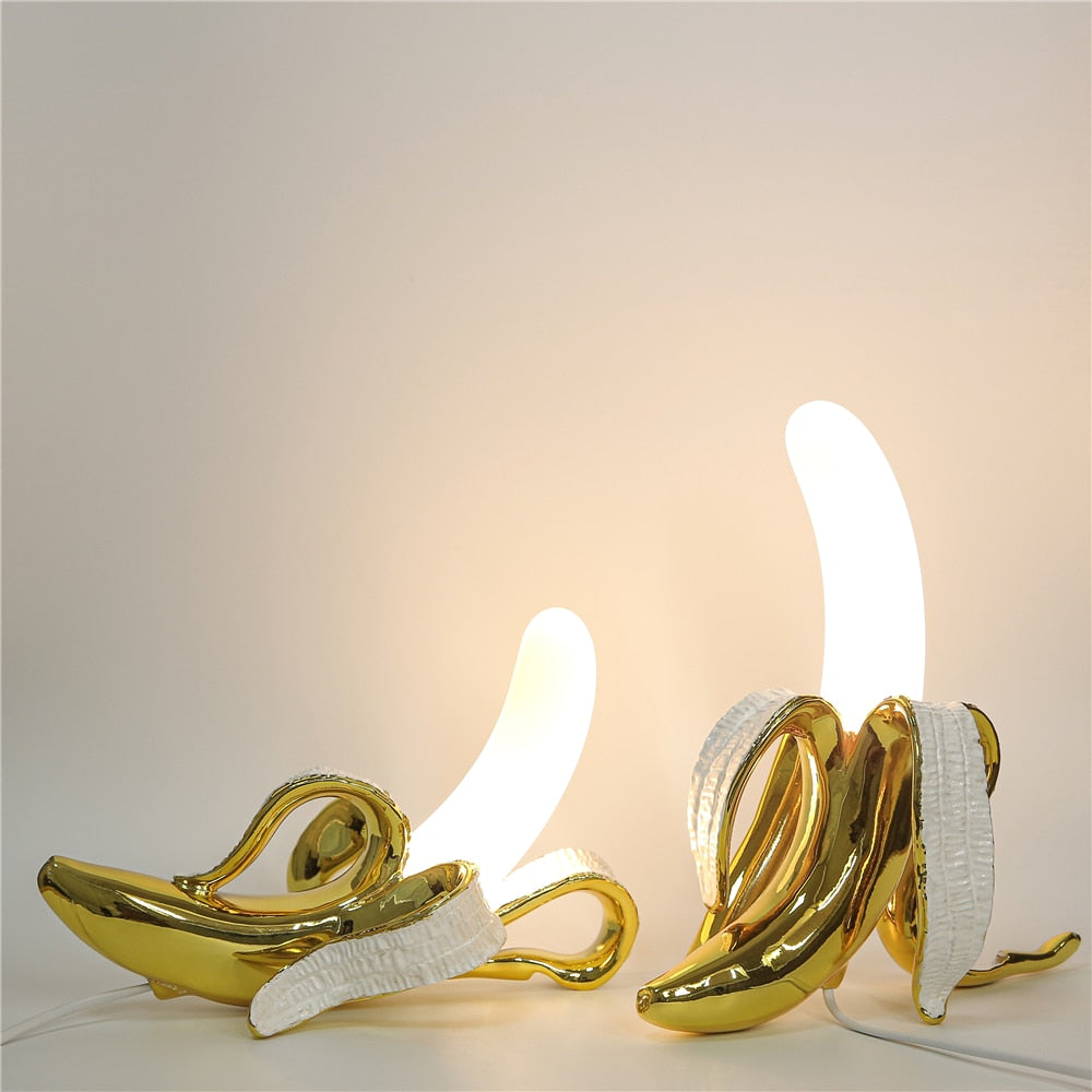 Banana Lights - Elegant Art Deco Resin Table Lamp