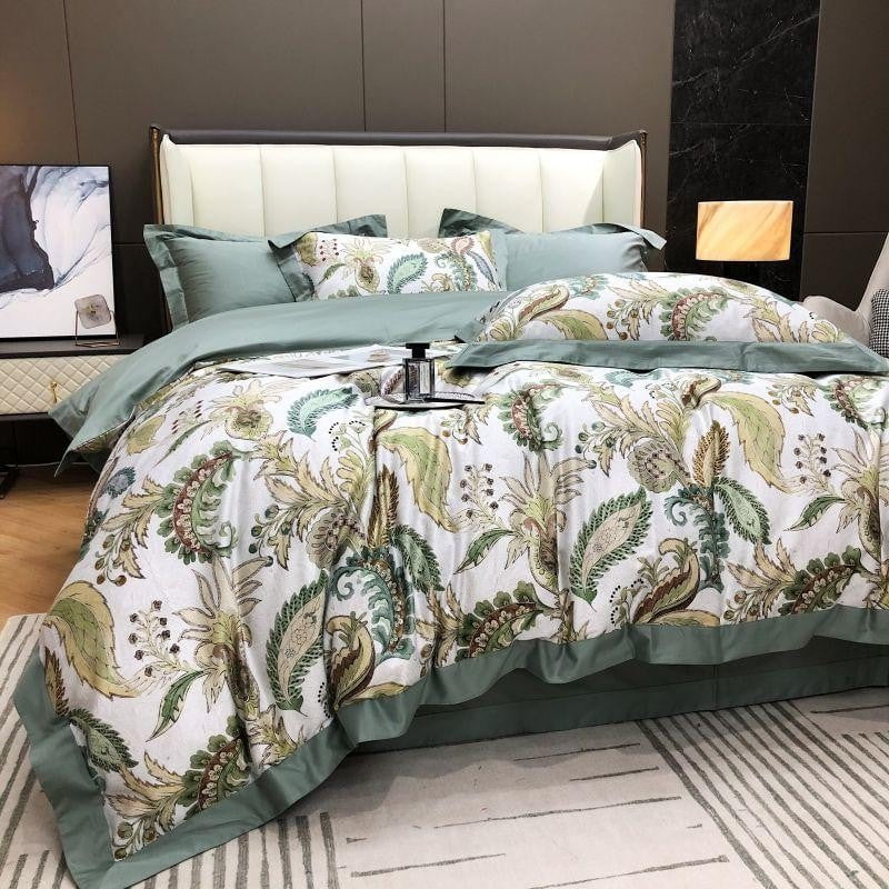 Verdant Paisley - Egyptian Cotton Paisley Duvet Cover Set
