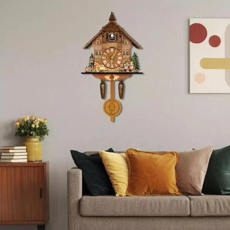 Vintage Chic - Wooden Cuckoo Clock with Timeless Charm