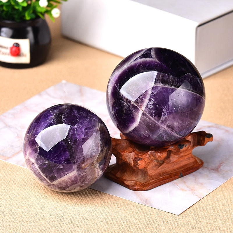 Amethyst Globe – Sphère Améthyste Énergique Intérieur