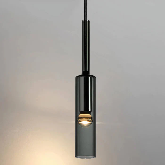 SoleilFumé - Scandinavian Wall Sconce in Smoked Glass