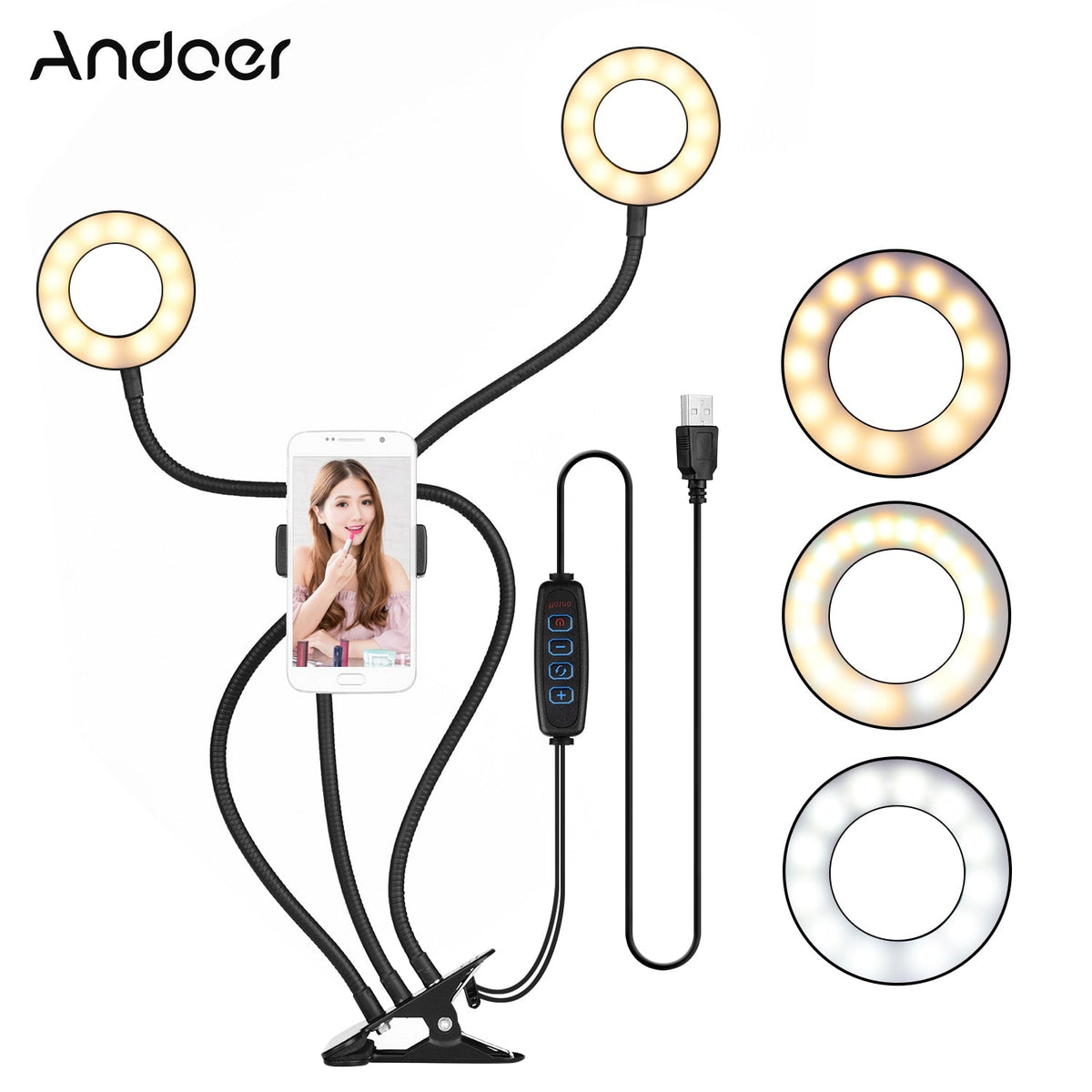 ArvoLume - Flexible LED Ring Light for Selfies and Videos