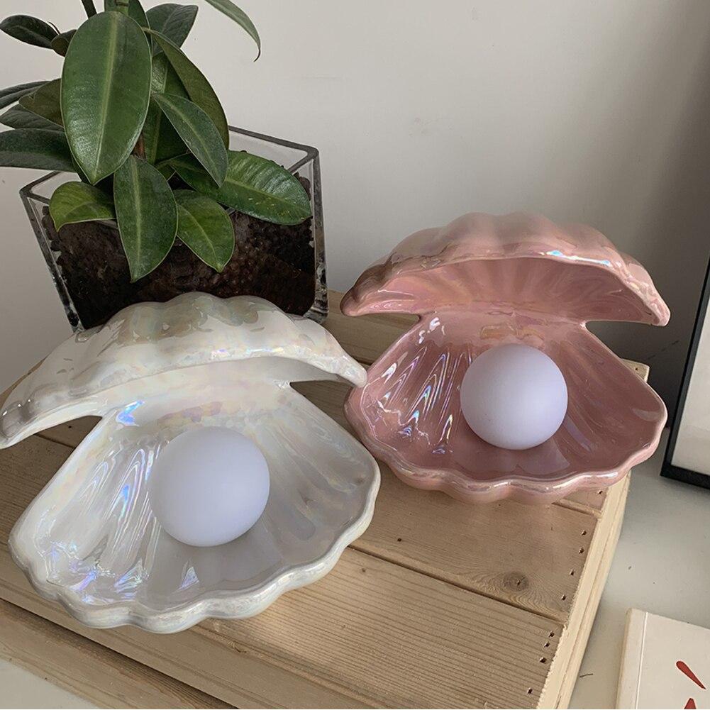 MystiShell - Decorative Ceramic Lamp with Soft Light