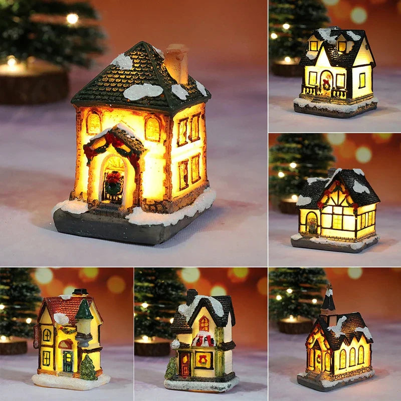 MagicGlow Houses - LED Light-Up Christmas House Decor