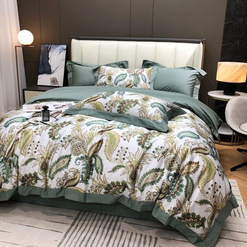 Verdant Paisley - Egyptian Cotton Paisley Duvet Cover Set