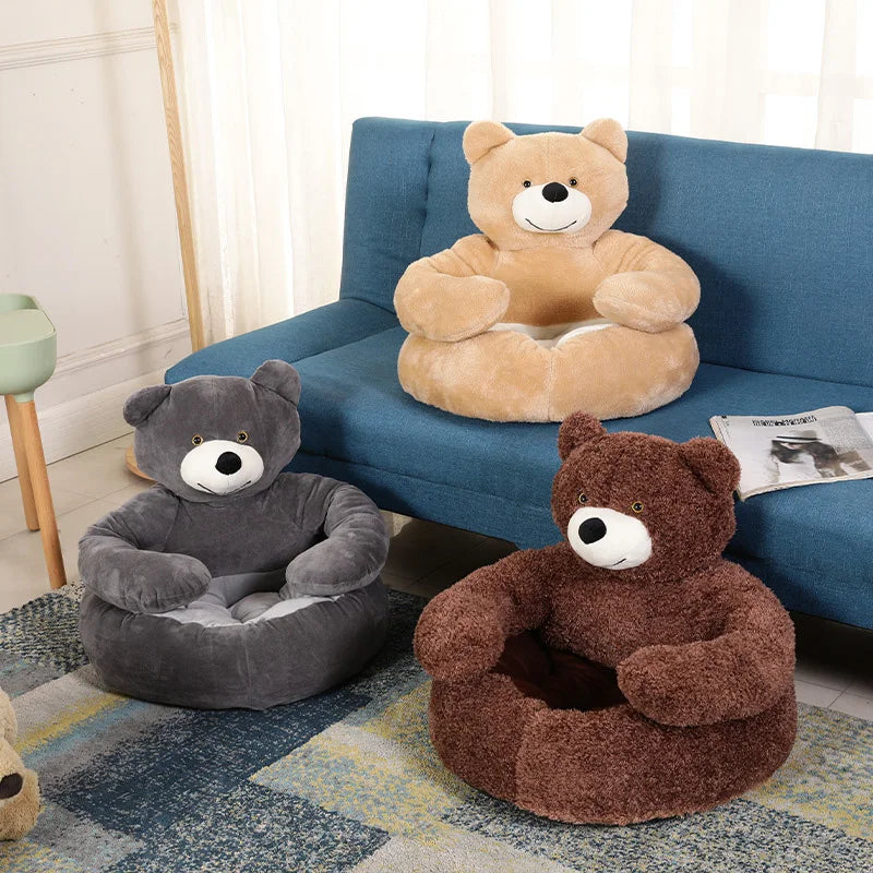 Samiya - Lit Chat Luxe en Peluche pour Confort