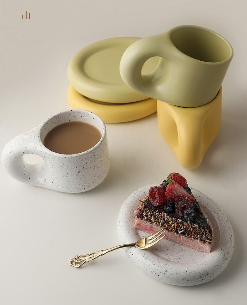 Timeless Elegance - Handmade Porcelain Cup and Saucer Set