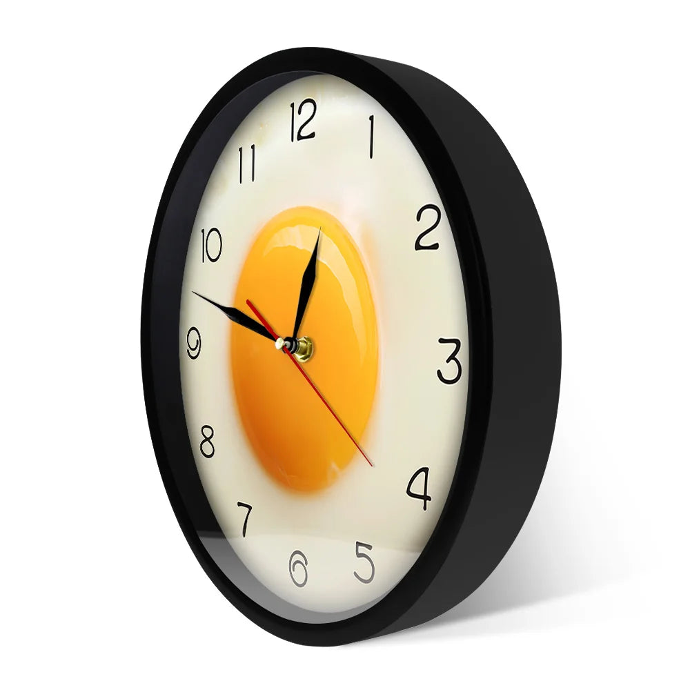SunnySide Clock - 3D Fried Egg Wall Clock for the Kitchen
