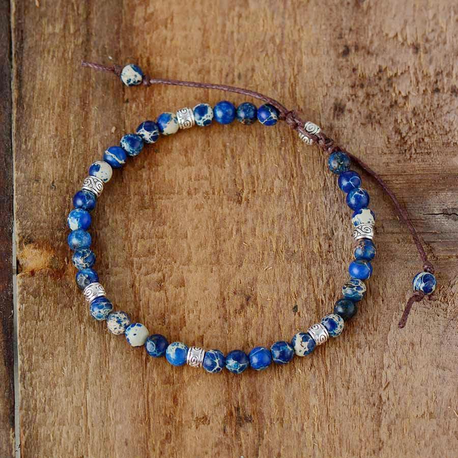 Energy - Natural Jasper Stone Bead Bracelet