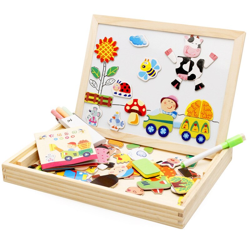 Woods - Tableau Magnétique en Bois Créatif pour Enfants