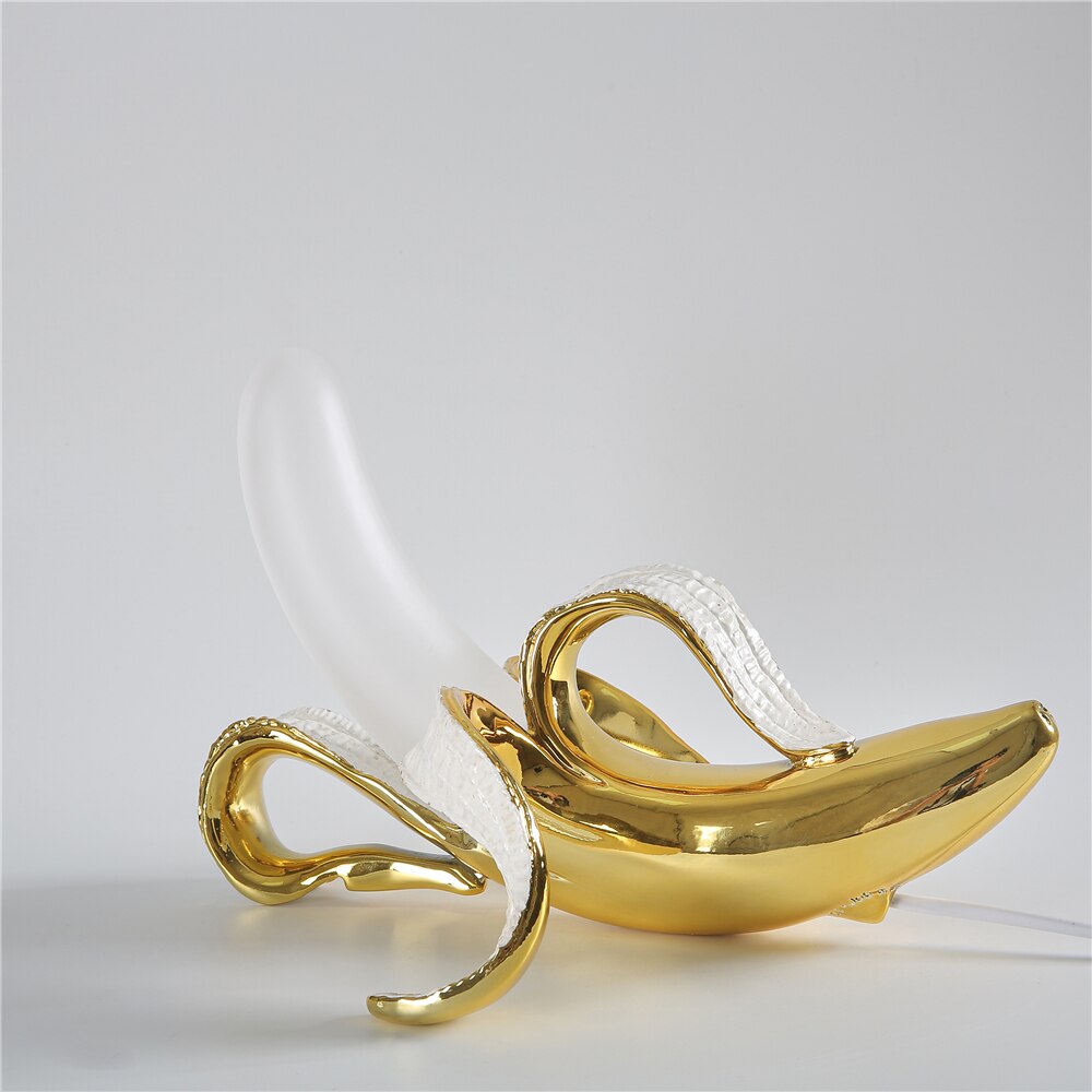 Banana Lights - Elegant Art Deco Resin Table Lamp