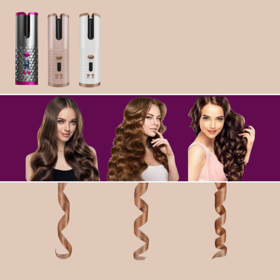 Femtress - Cordless Curling Iron for Shiny Curls