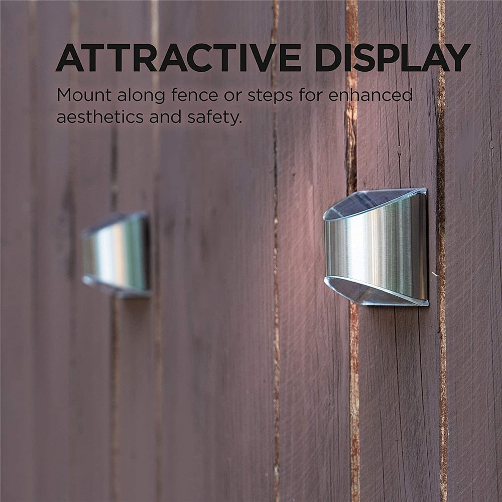 Solar LED Wall Lights - Wireless Deluxe Garden Lighting