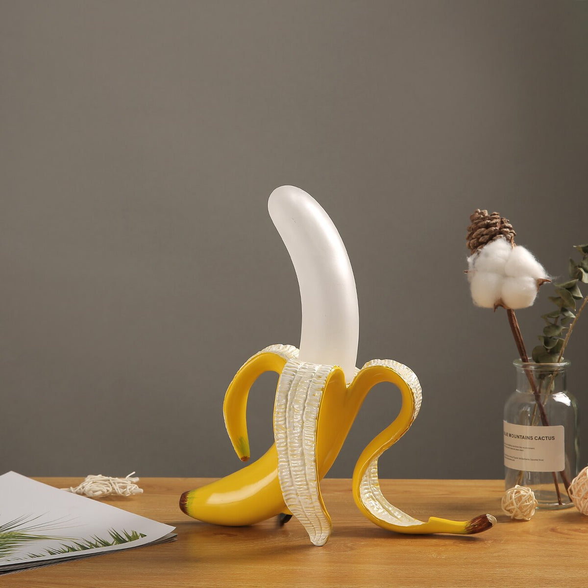 Banana Lights - Elegant Art Deco Resin Table Lamp