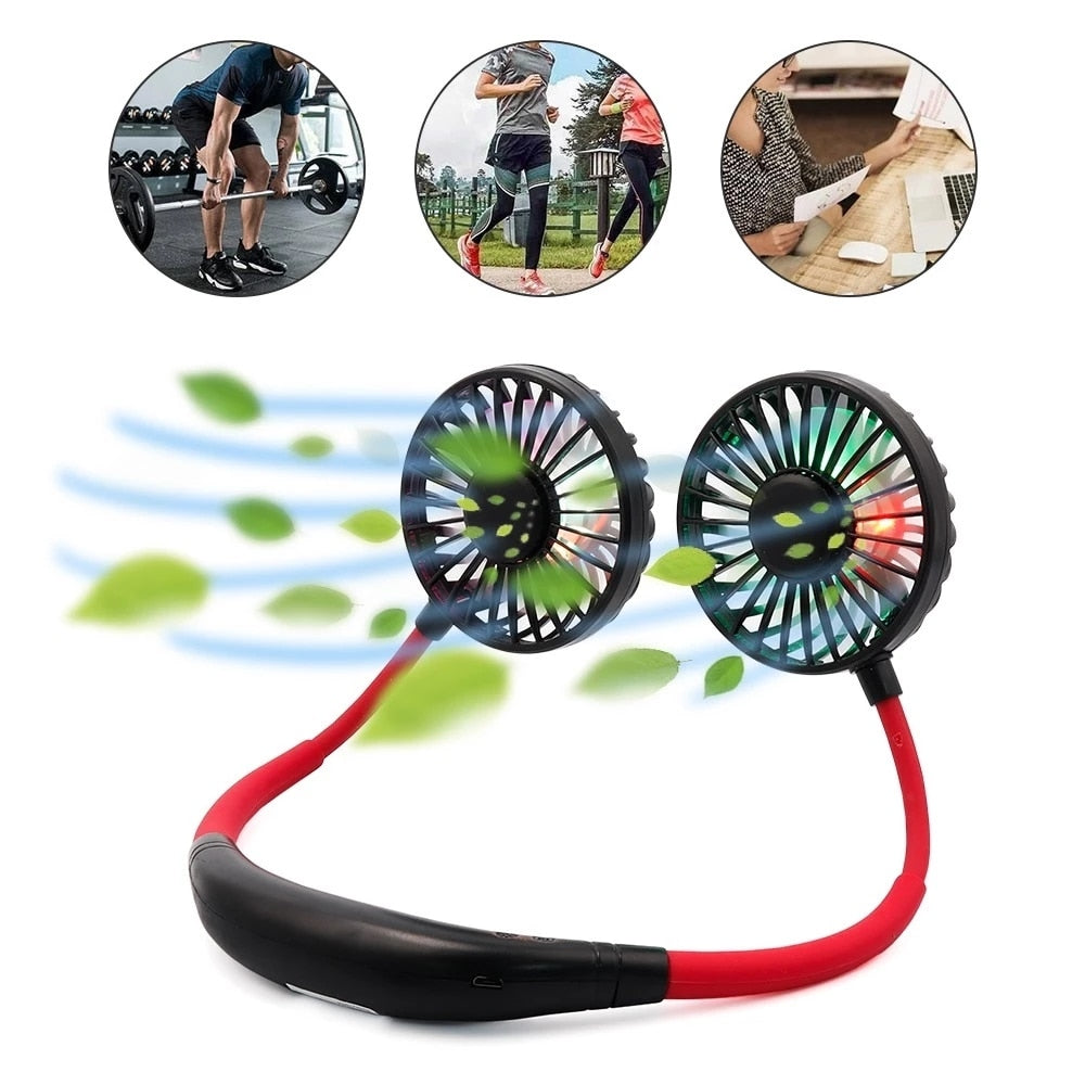 FlexiGlow - Ventilateur Portable Flexible Rechargeable