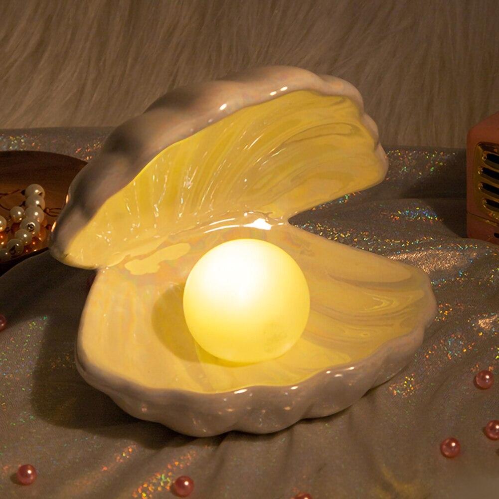 MystiShell - Decorative Ceramic Lamp with Soft Light
