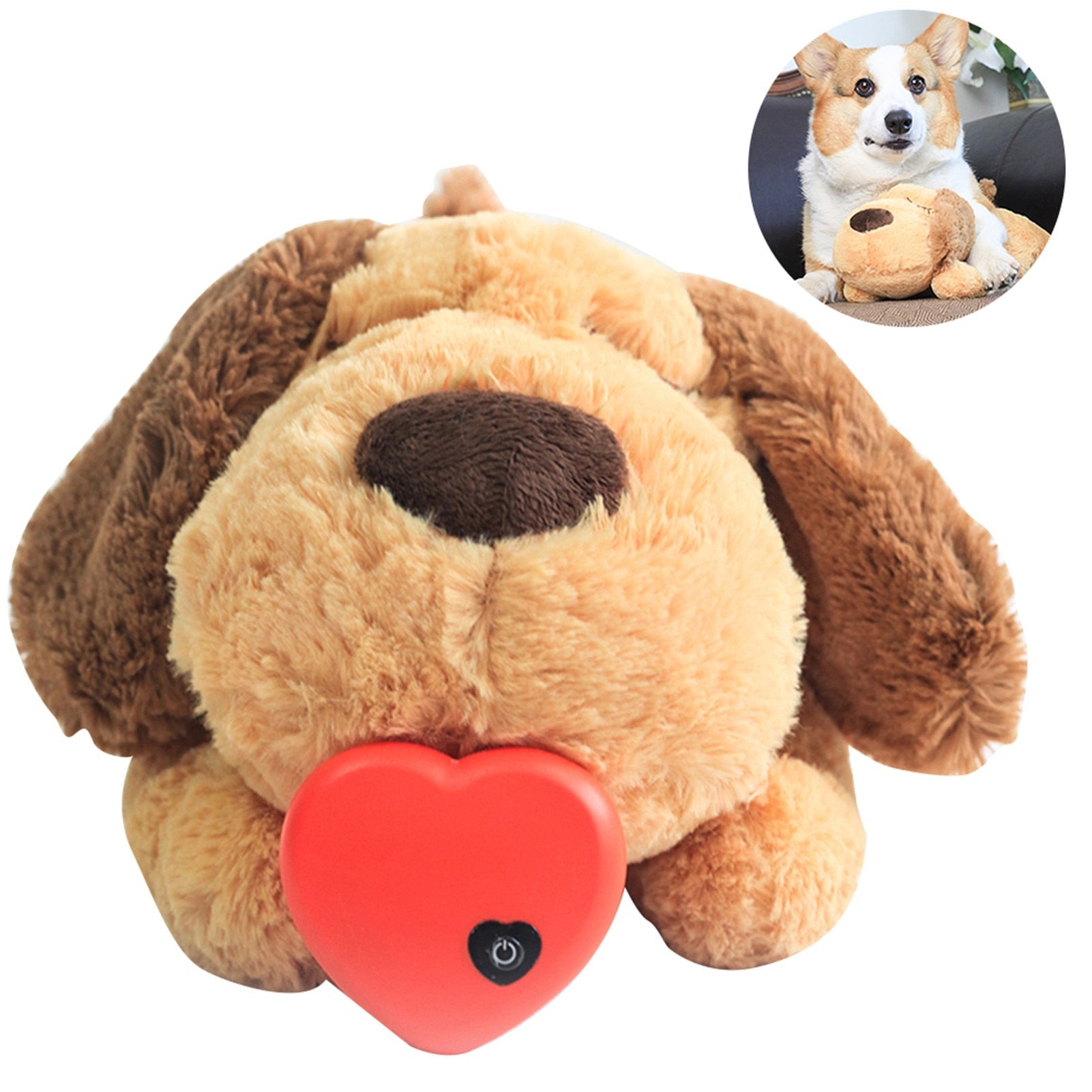 CuddlePup - Cozy Plush Play Companion for Dogs