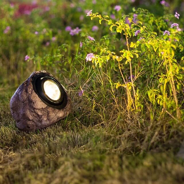 Rocky Glow - Lampe Solaire Élégante pour Extérieur