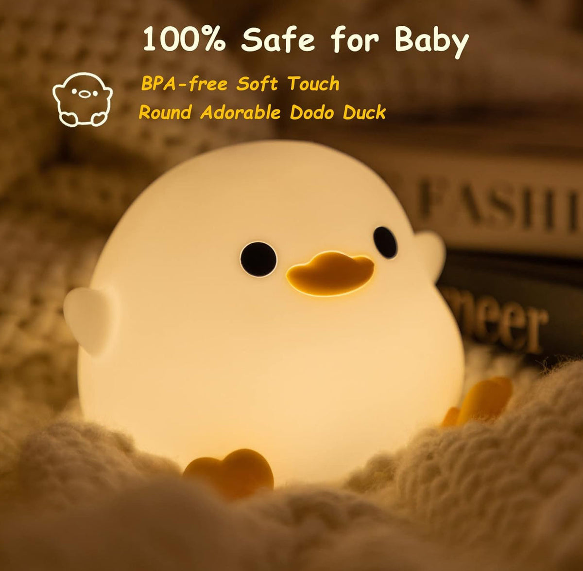 DuckieDream Light - Automatic Rechargeable LED Duck Night Light