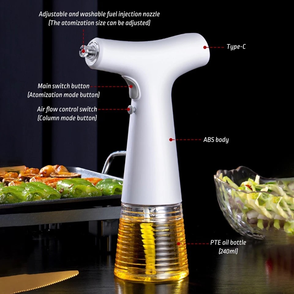 DuoSpray – Dispenseur Huile Électrique 2-en-1