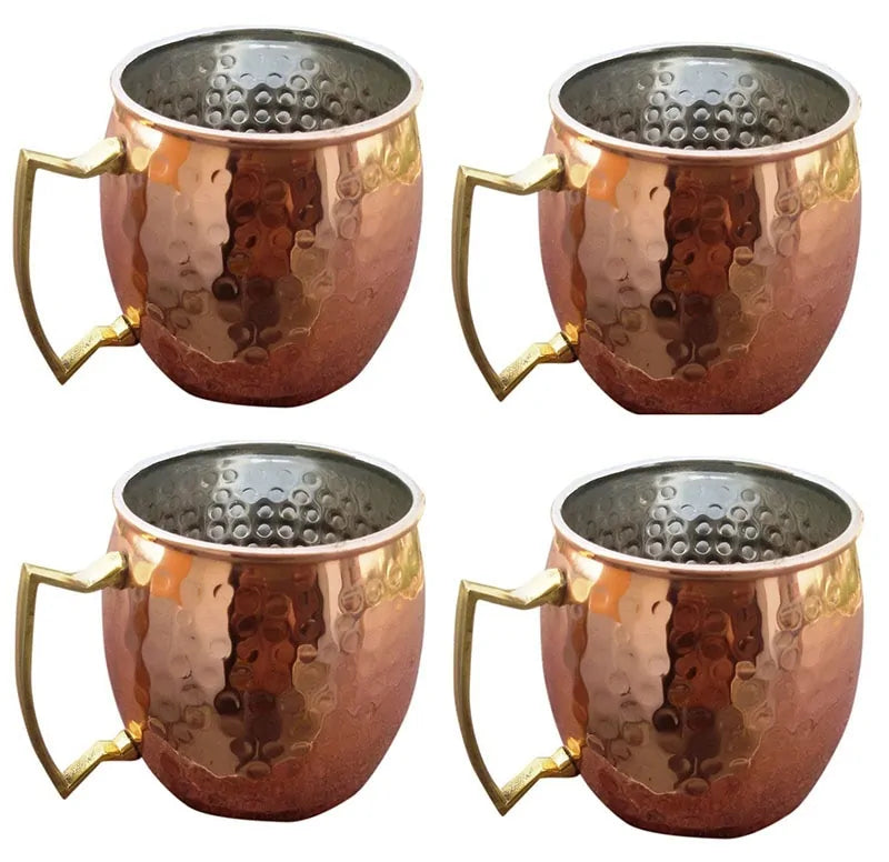 ChillCopper - Ensemble de mugs en cuivre martelé