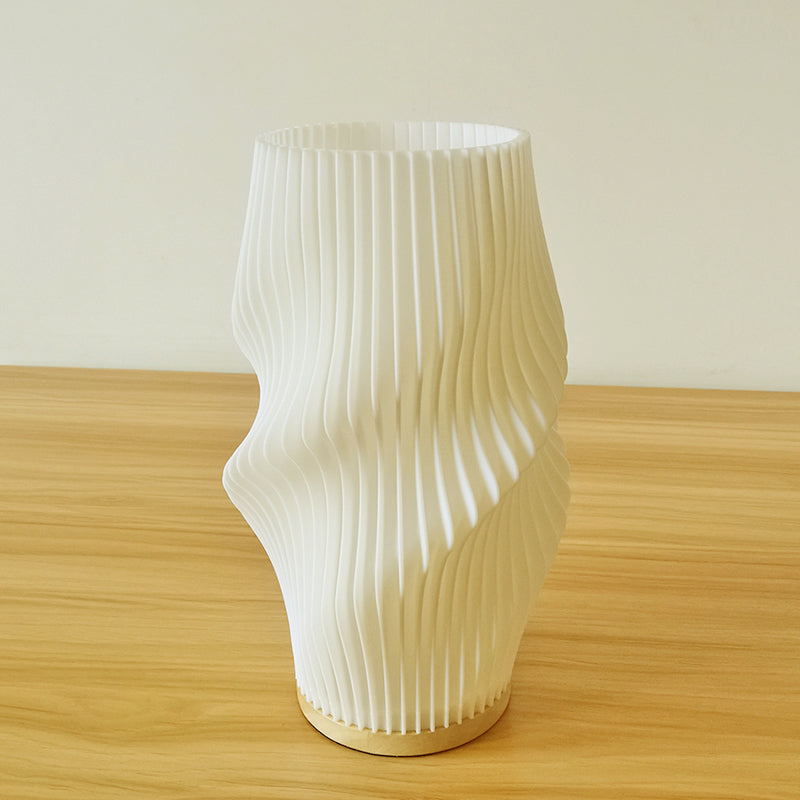 Frenchlight Lamp - Pleated Cream Table Lamp for a Refined Ambiance