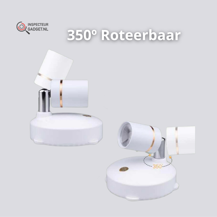 360° Lightspot - Rechargeable Wireless Adjustable LED Wall Lamp