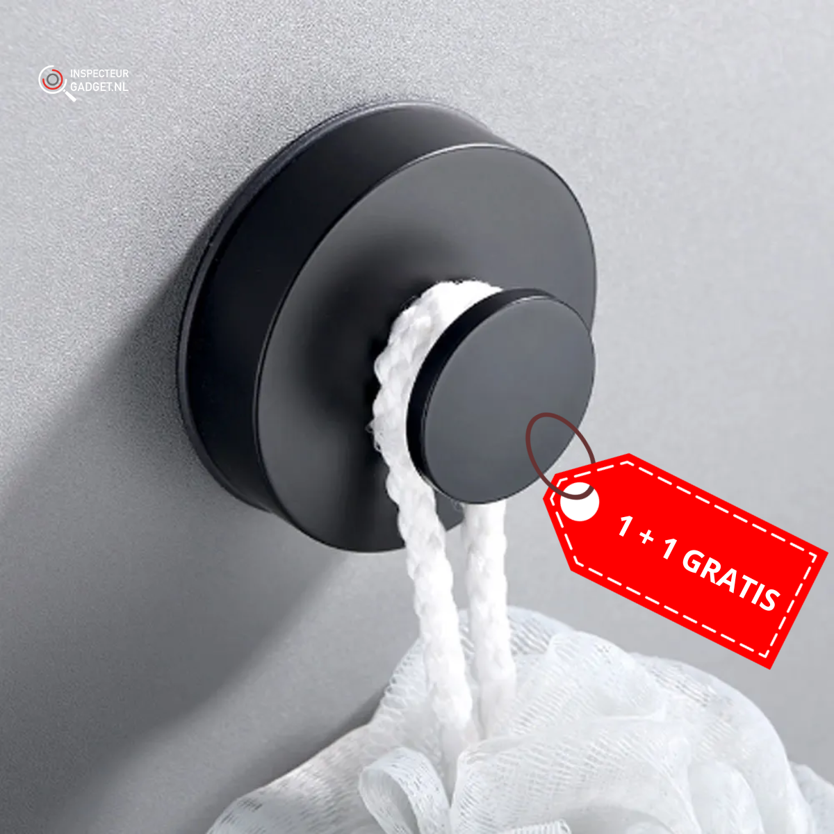 Wall Suction Hook - No-Drill Adhesive Hook for Bathroom and Kitchen