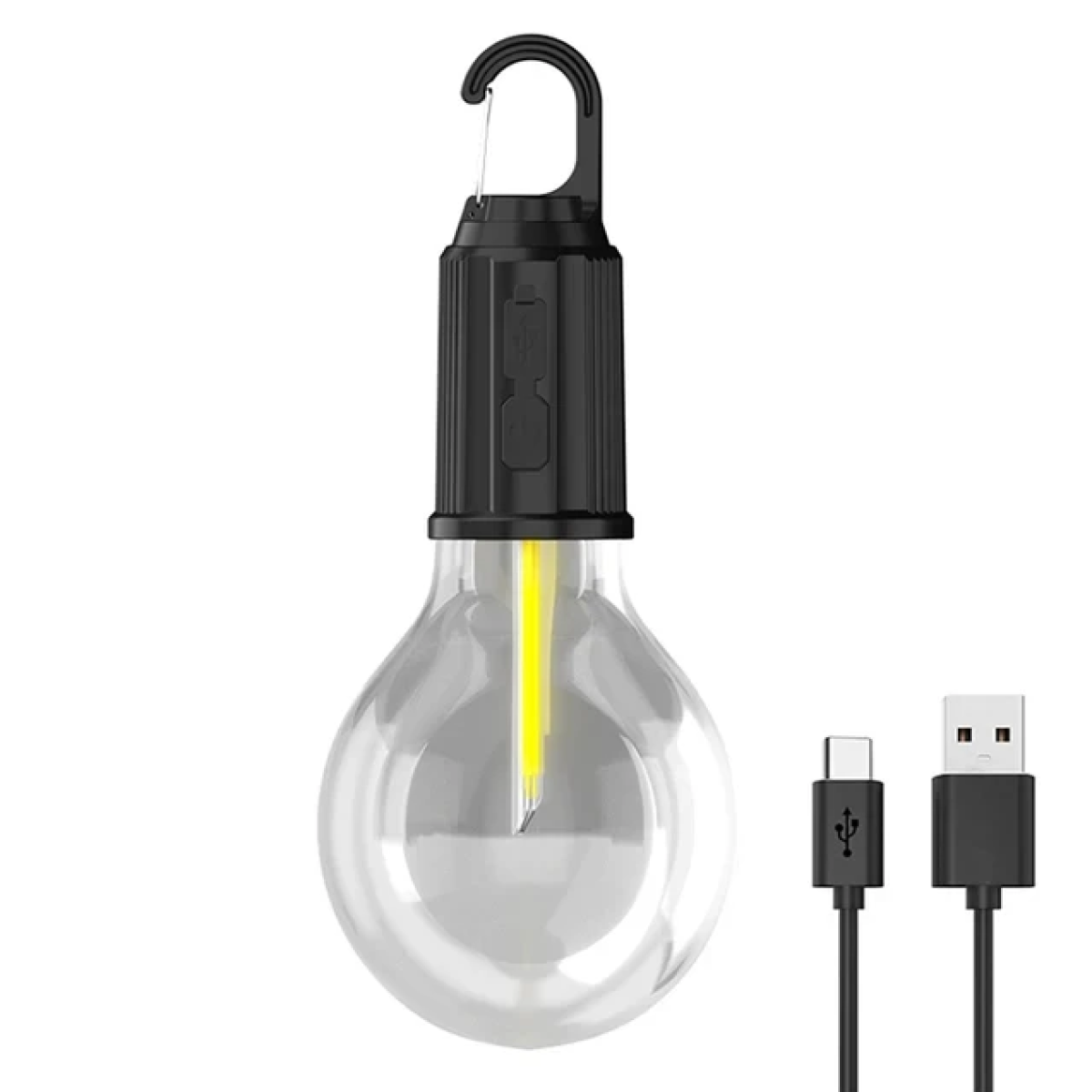 Ampoule Rétro Rechargeable - Lampe sans fil idéale pour le camping et le jardin