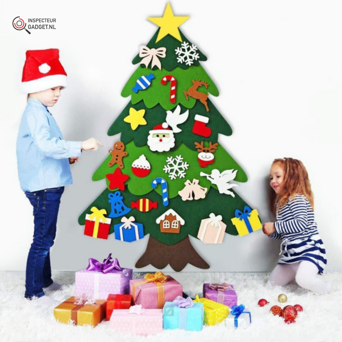TinselCraft - DIY Christmas Tree Kids Felt Decoration Kit