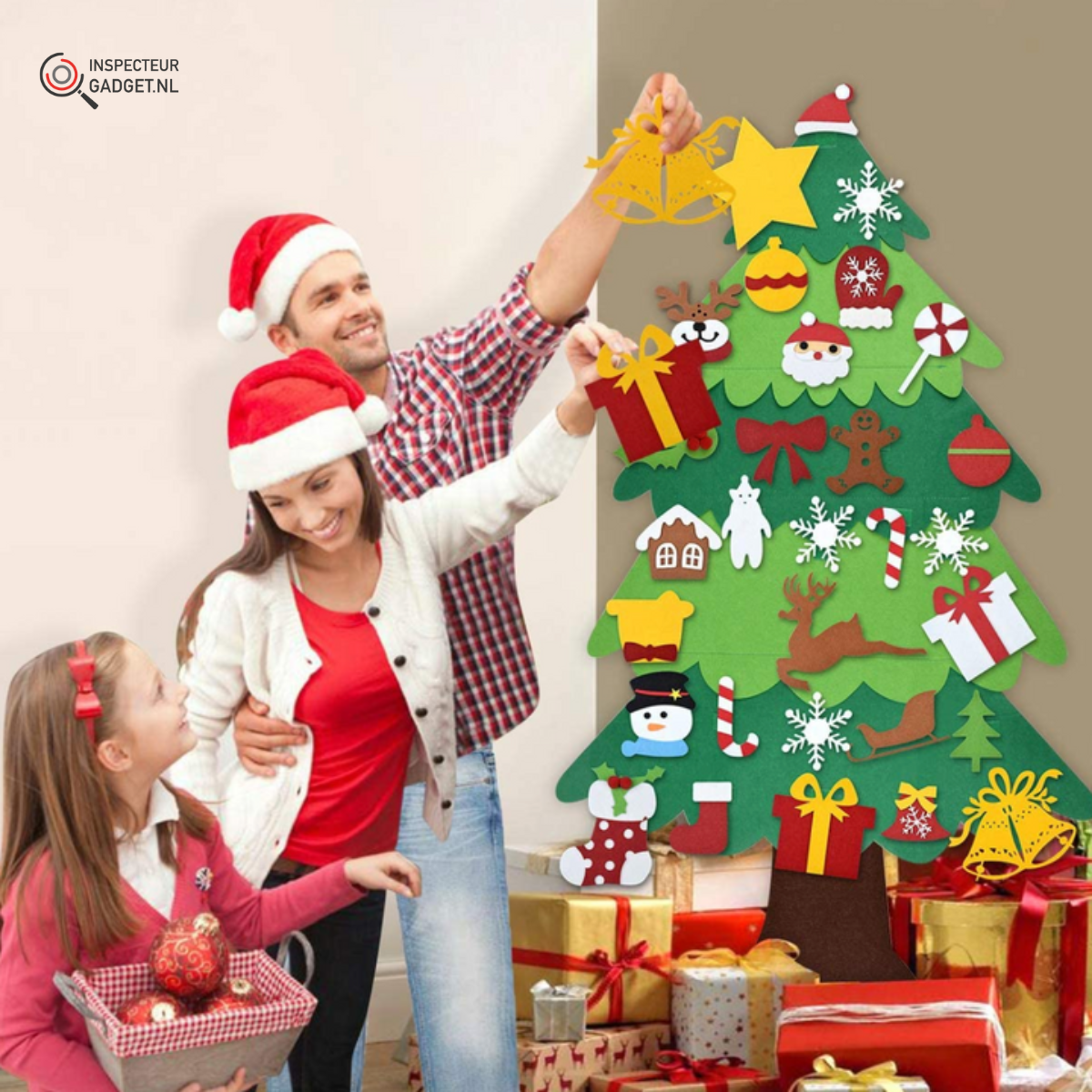 TinselCraft - DIY Christmas Tree Kids Felt Decoration Kit