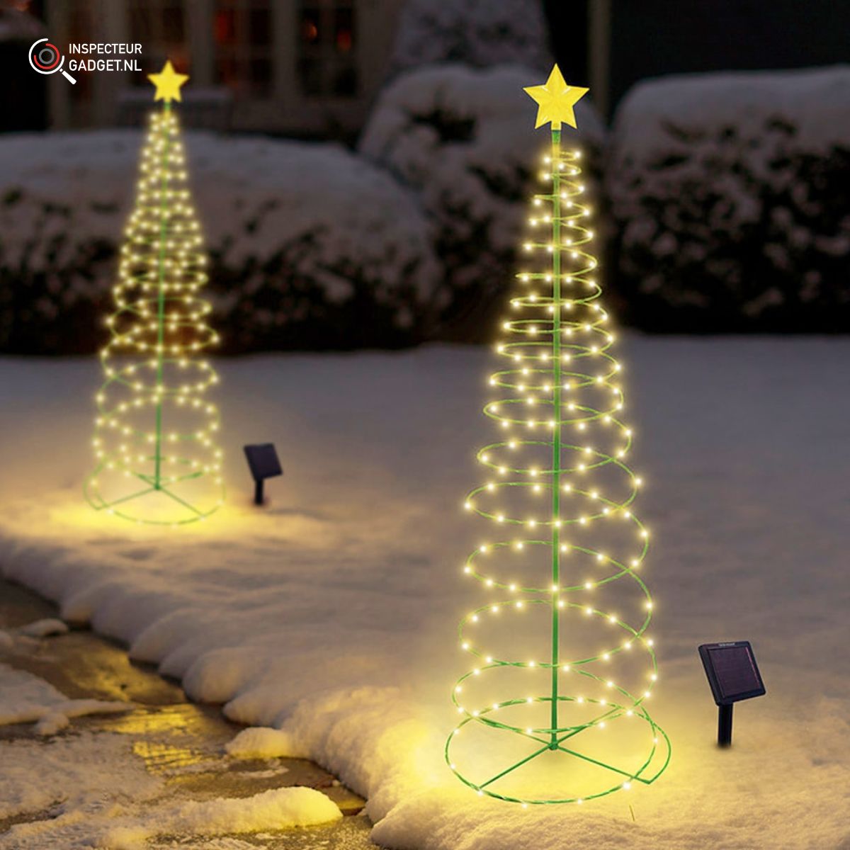 RoamFir - Cordless Solar Christmas Tree for Outdoor Garden Lighting