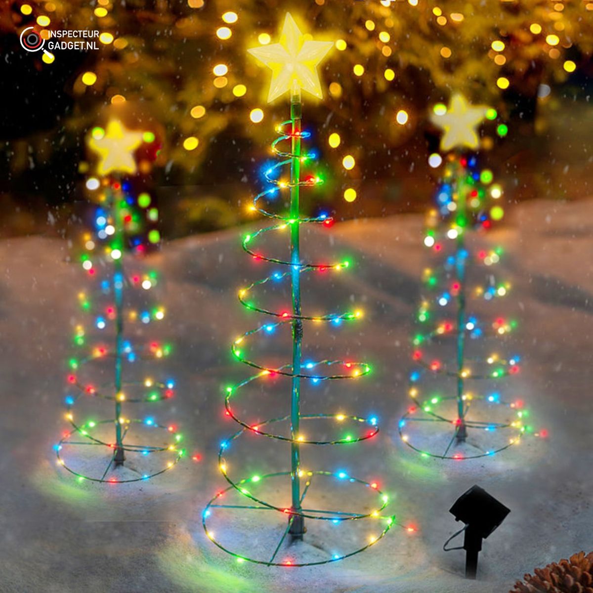 RoamFir - Cordless Solar Christmas Tree for Outdoor Garden Lighting