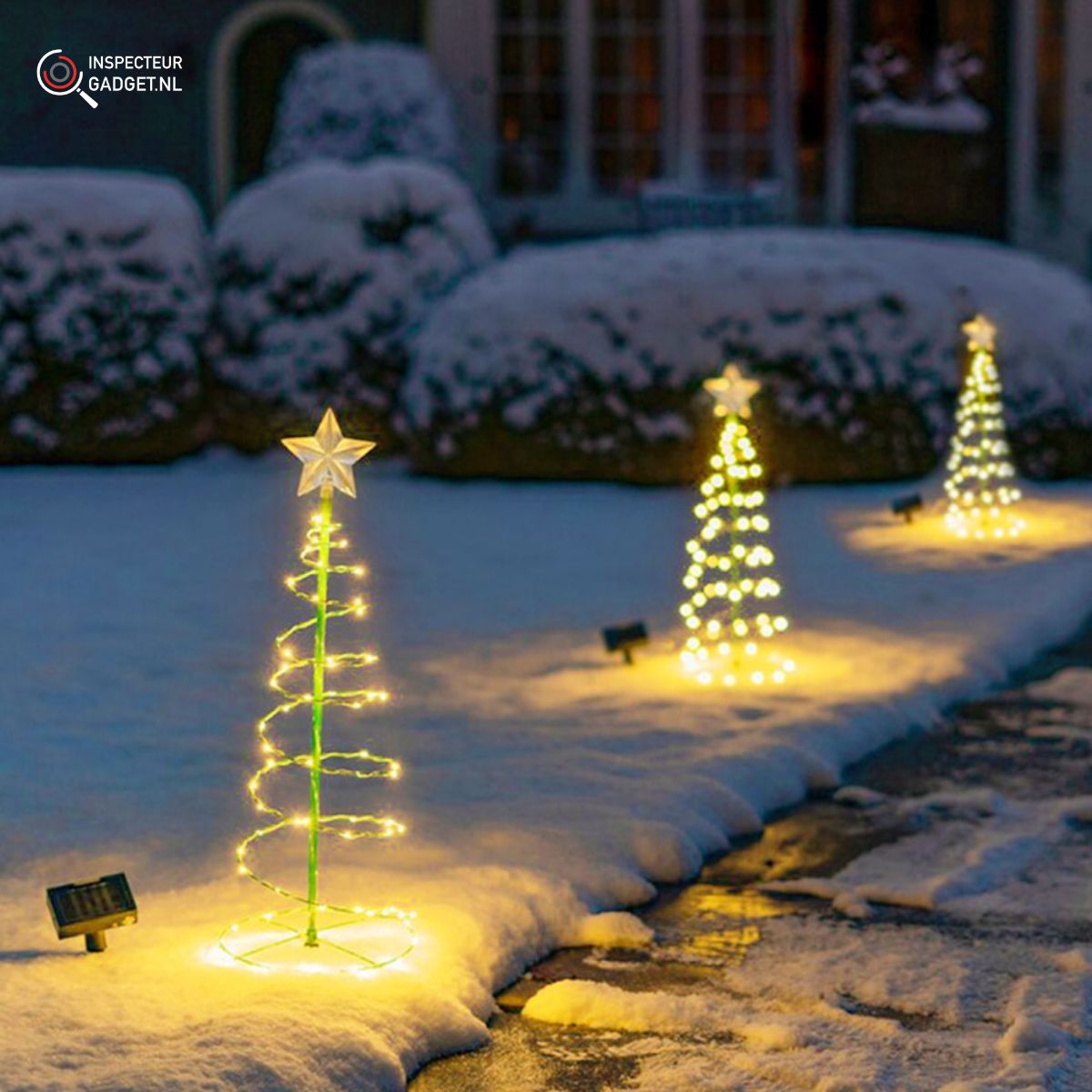 RoamFir - Cordless Solar Christmas Tree for Outdoor Garden Lighting