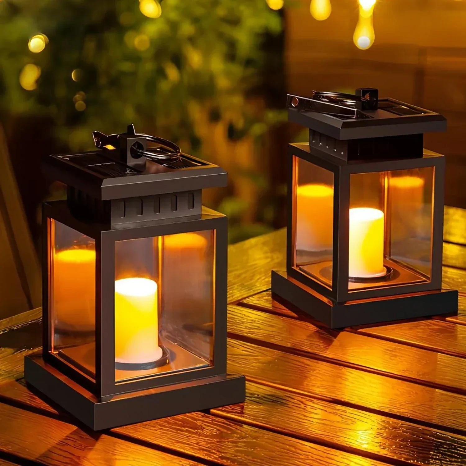 FloralGlow - Lanterne de Jardin Élégante pour Éclairage Extérieur