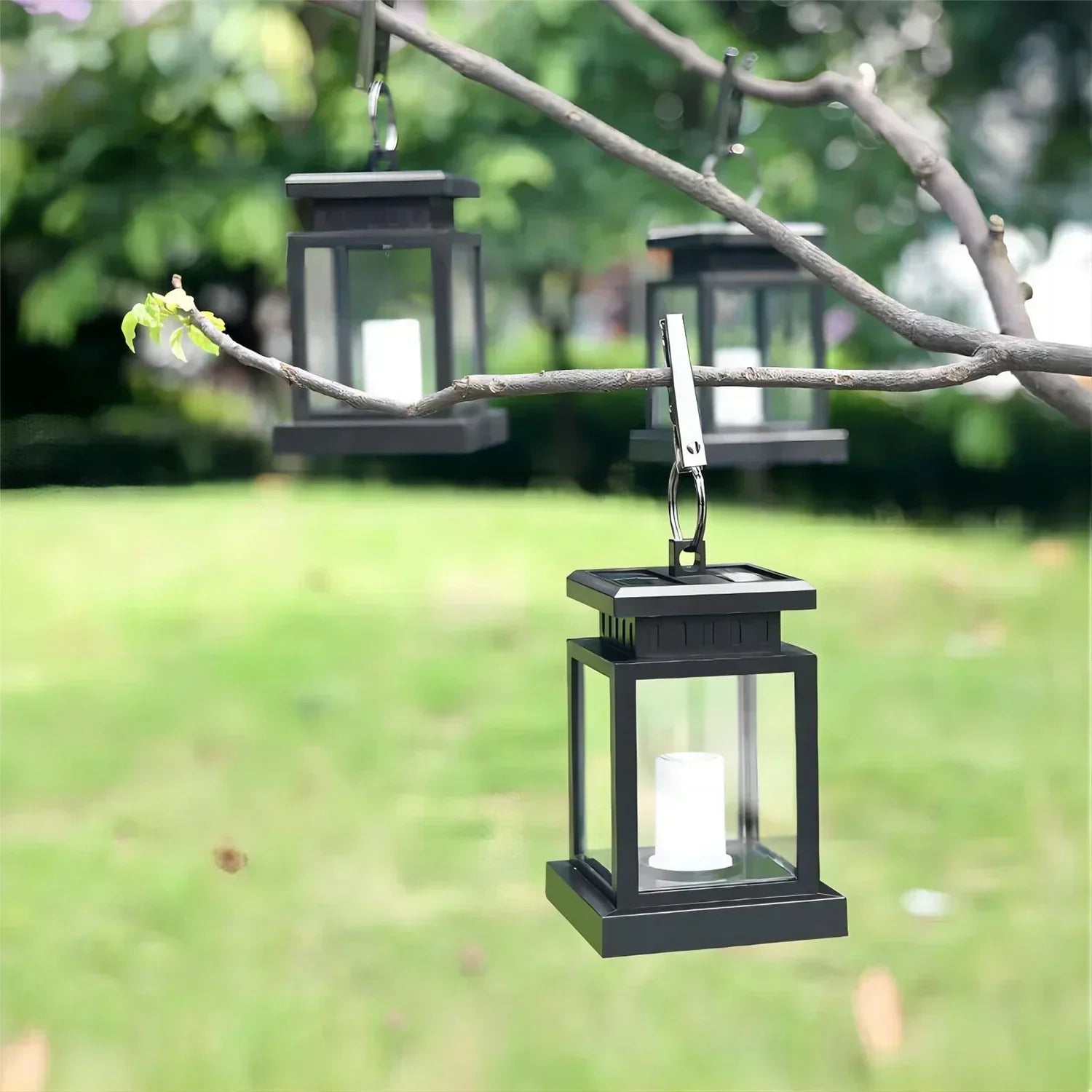 FloralGlow - Lanterne de Jardin Élégante pour Éclairage Extérieur