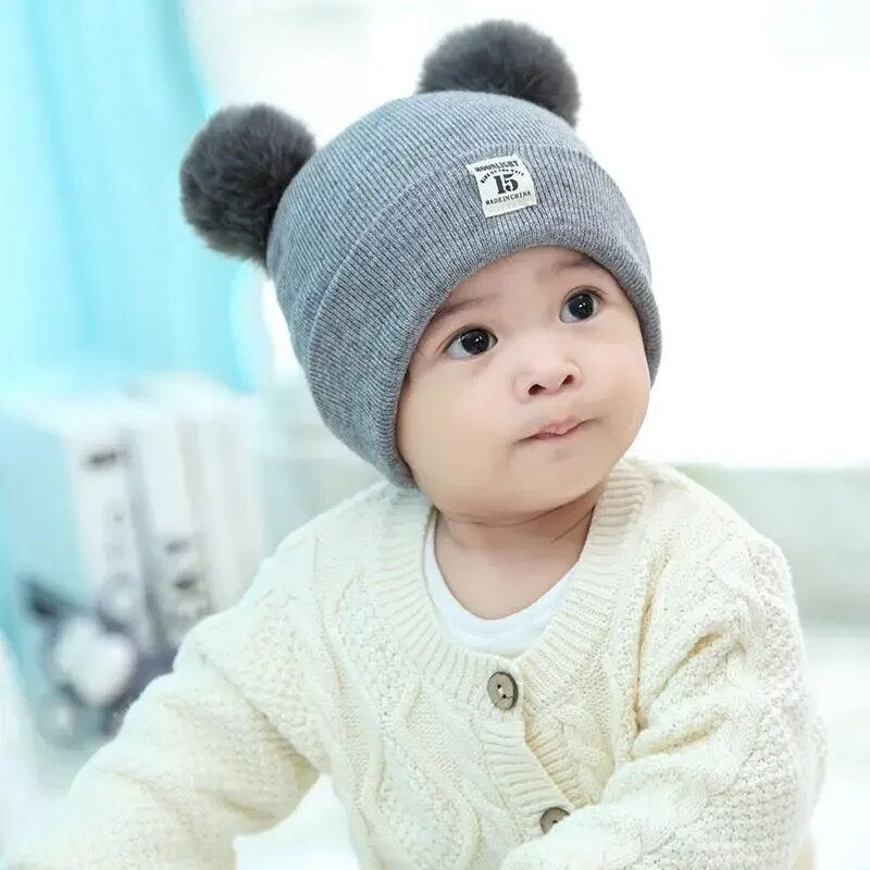 CozySnow - Trendy Kids Pompom Beanie