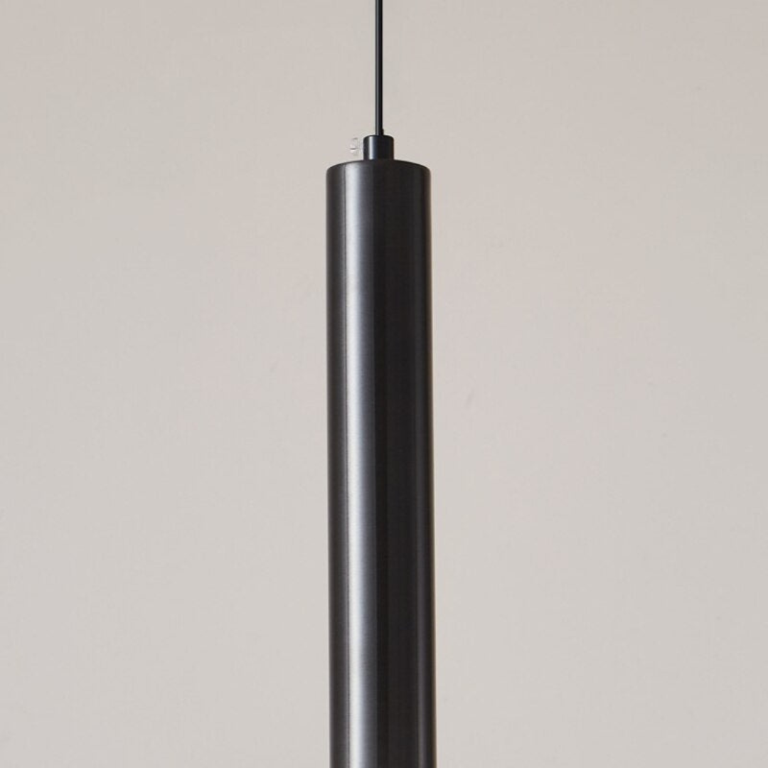 SpireGlow - Minimalist Copper LED Pendant Light, Height Adjustable