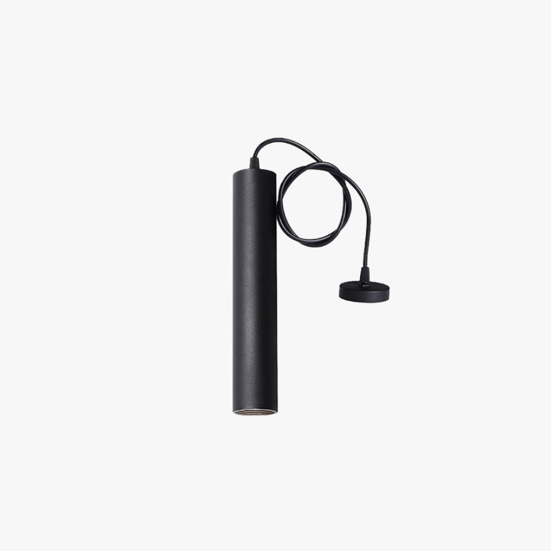 PylonGlow - Modern Cylindrical Metal Pendant Light for Living Rooms