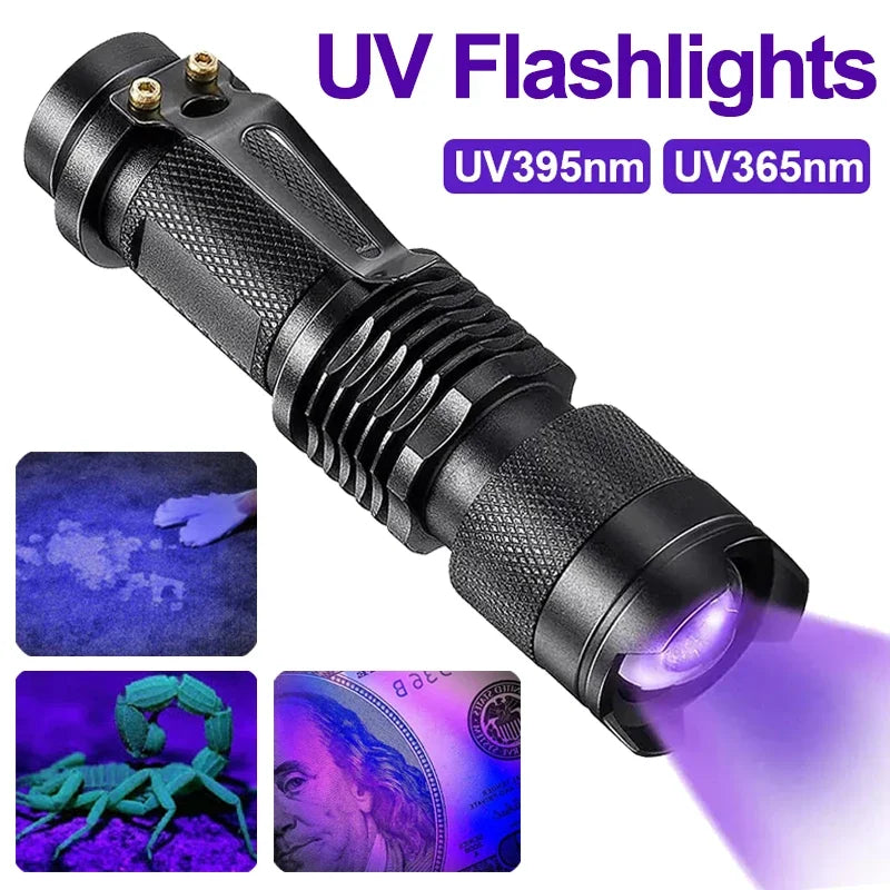 Lampe Torche LED UV Puissante pour Détection de Taches Invisibles | Compacte et Légère pour Usage Domestique 7
