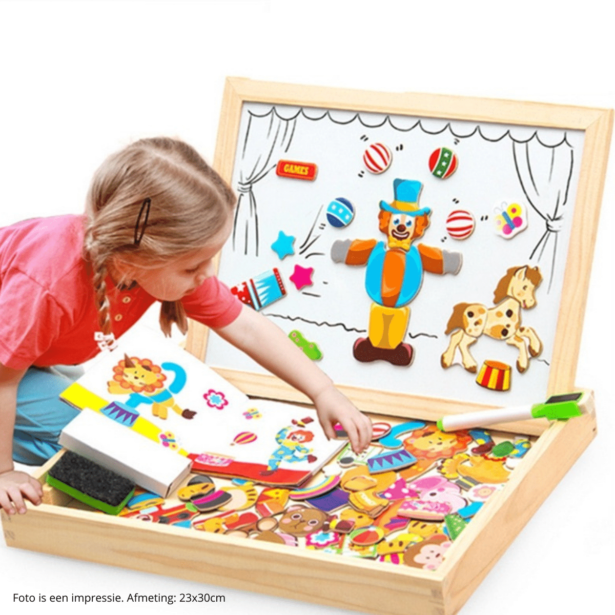 Woods - Tableau Magnétique en Bois Créatif pour Enfants