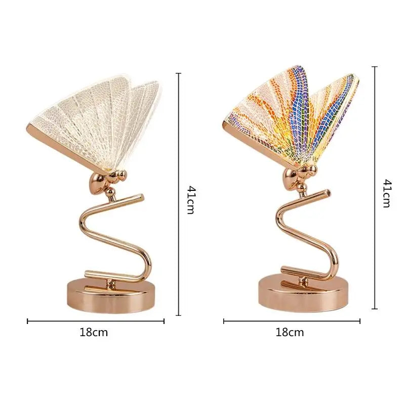 Zystelle - Elegant LED Butterfly Lamp for a Warm Ambience