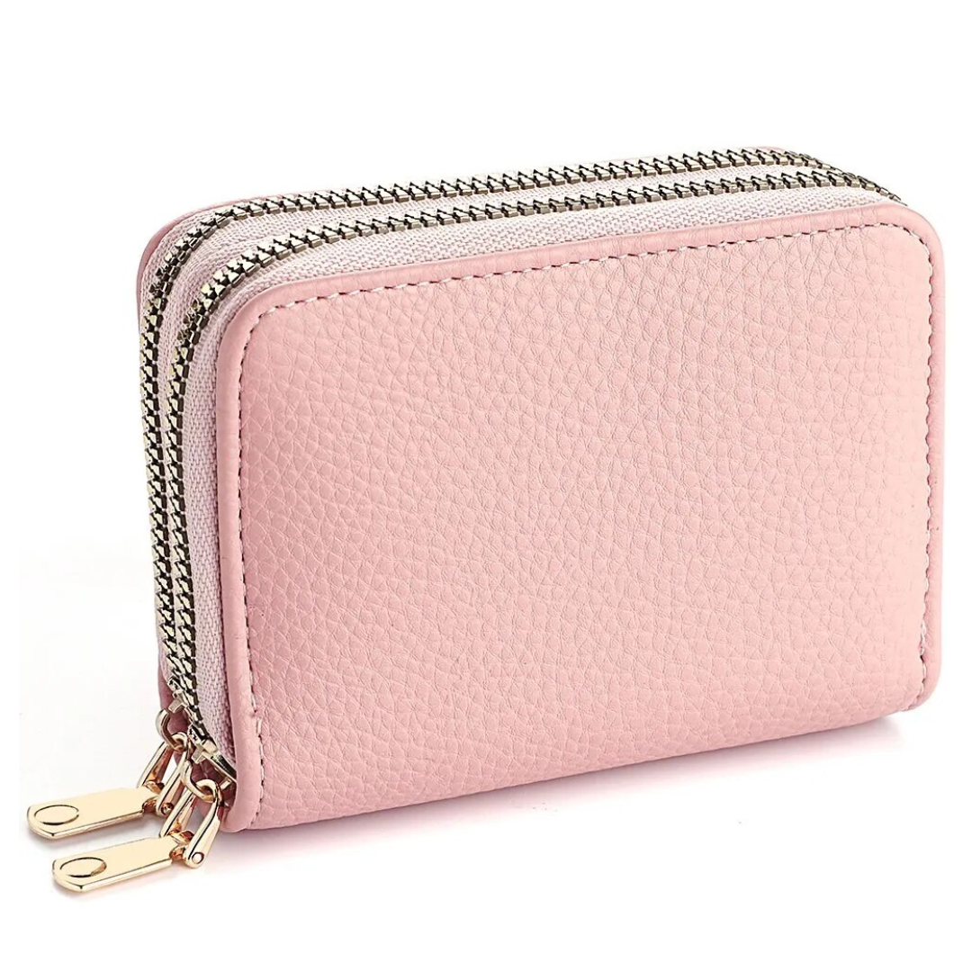 MiniWallet - Portefeuille Compact Motif Lychee