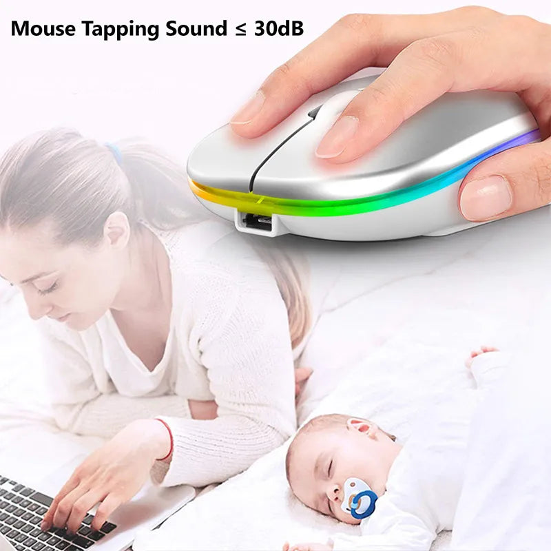 LuxeClick Mouse – Souris Bluetooth Rechargeable Sans Fil