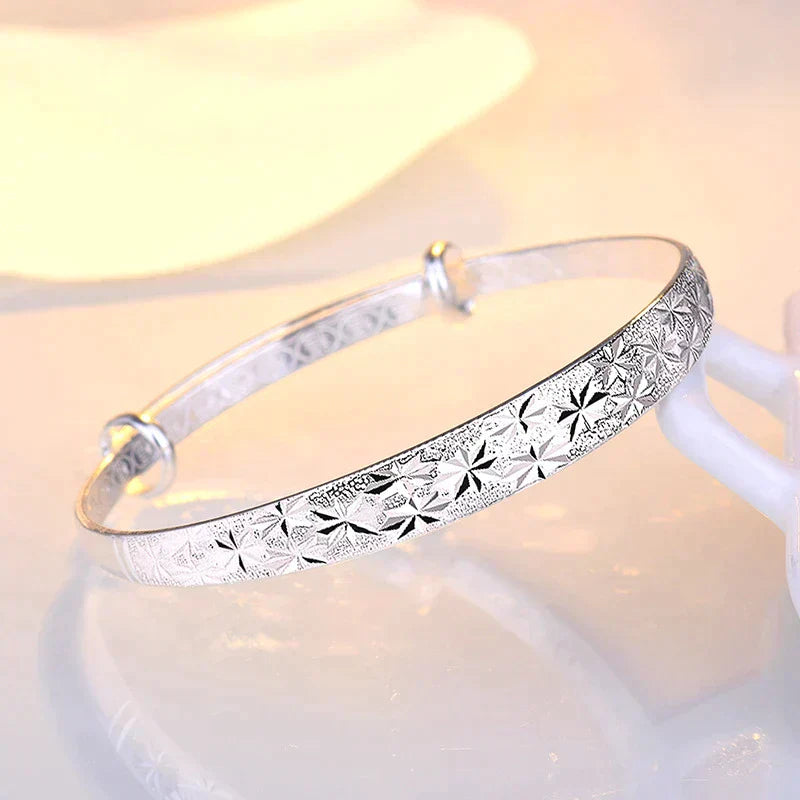 Bracelet Argent Étoile - Design Élégant et Polyvalent