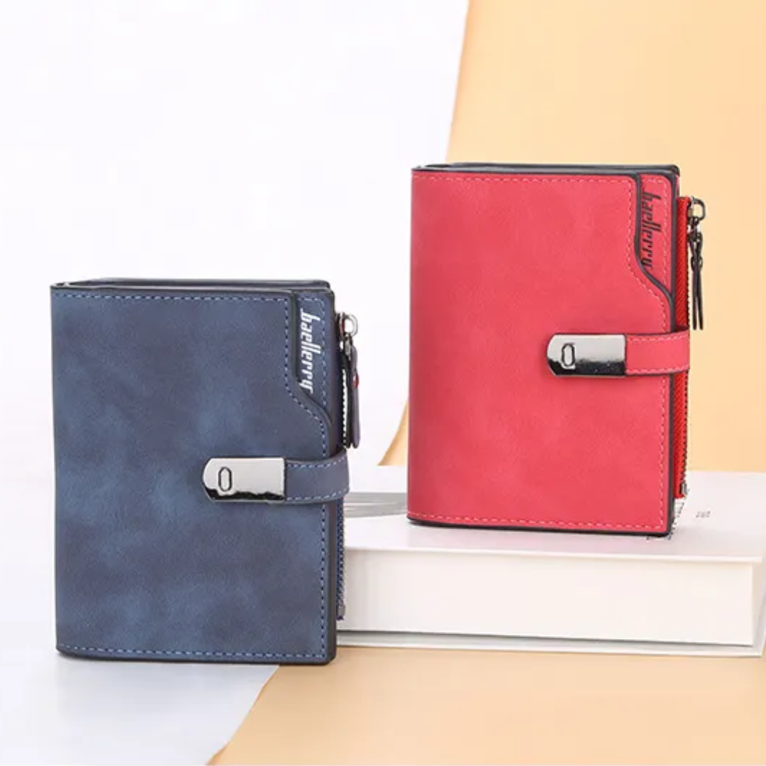 SlimWallet - Portefeuille Ultra-Mince Fermeture Magnétique