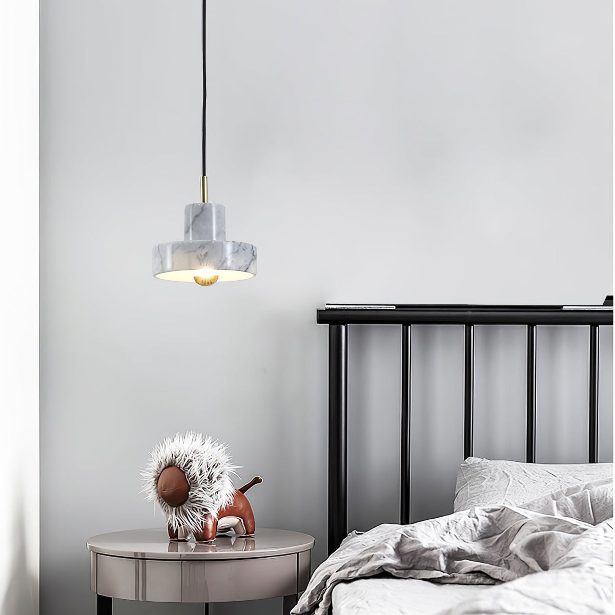 Marbello Luxe - Adjustable Marble and Metal Pendant Light