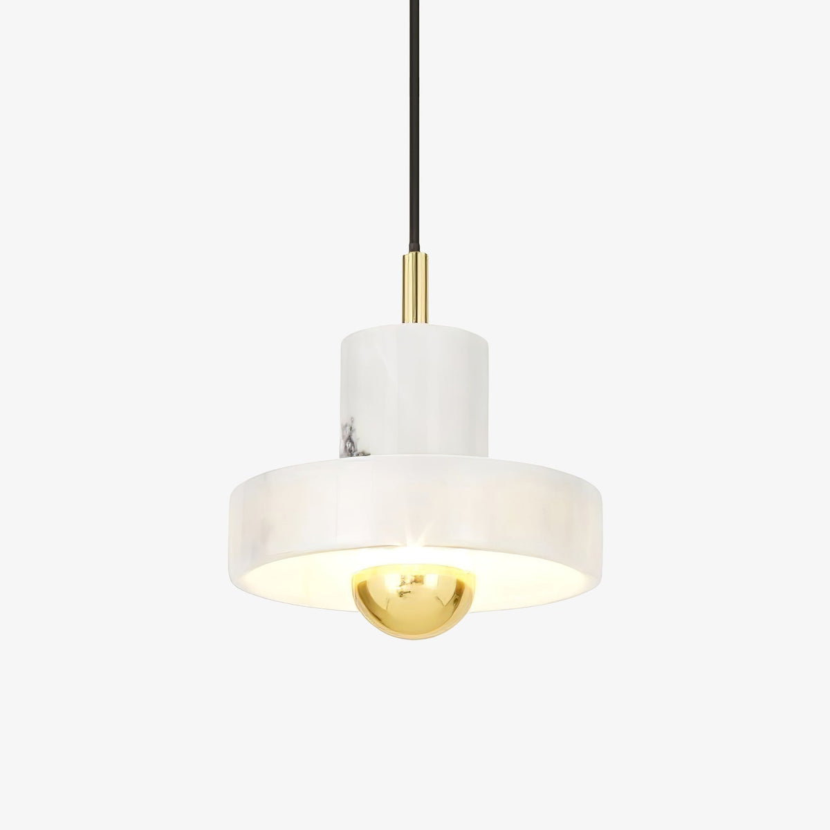 Marbello Luxe - Adjustable Marble and Metal Pendant Light