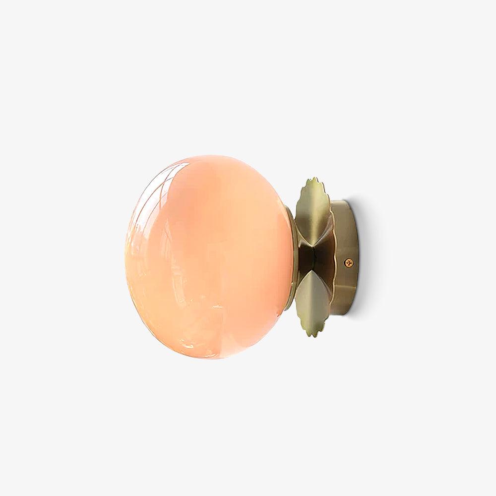 Tamrose - Pink Glass Wall Sconce for Elegant Interiors